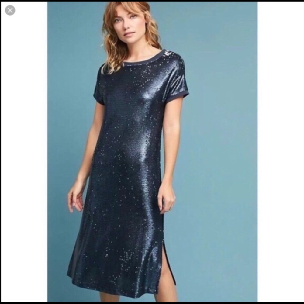 Anthropologie Moulinette Soeurs Sequin Midi Dress